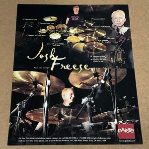 Josh Freese - Paiste Cymbals - 2003 Print Advertisement
